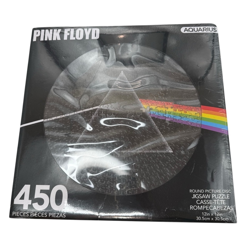 Aquarius Pink Floyd Dark Side Record Disc Puzzle (450 Piece Jigsaw Puzzle)